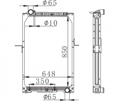 MERCEDES-BENZ NG 90 17TONSMT87-96 AT Trcuk Aluminum Radiator OEM：6525014901/6901