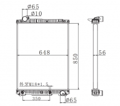 MERCEDES-BENZ MERCEDES NG90' 95 AT Trcuk Aluminum Radiator