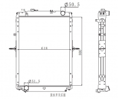 ISUZU Trcuk Aluminum Radiator