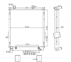 ISUZU NRP Trcuk Aluminum Radiator OE:89735 43650