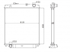 ISUZU Trcuk Aluminum Radiator