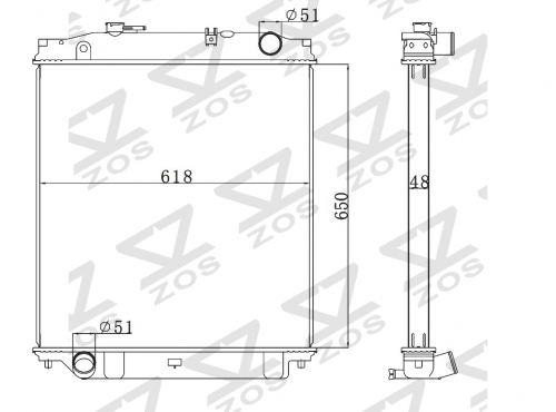 ISUZU Trcuk Aluminum Radiator