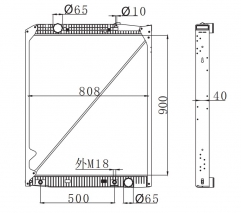 MERCEDES-BENZ ACTROS 1996- aluminum radiator