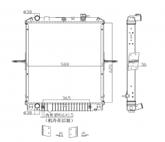 ISUZU NQR Trcuk Aluminum Radiator