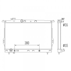 Hyundai Sonata 1999-2005 Kia Magentis Optima 2001-2006 radiator 2339