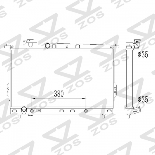 Hyundai Sonata 1999-2005 Kia Magentis Optima 2001-2006 radiator 2339