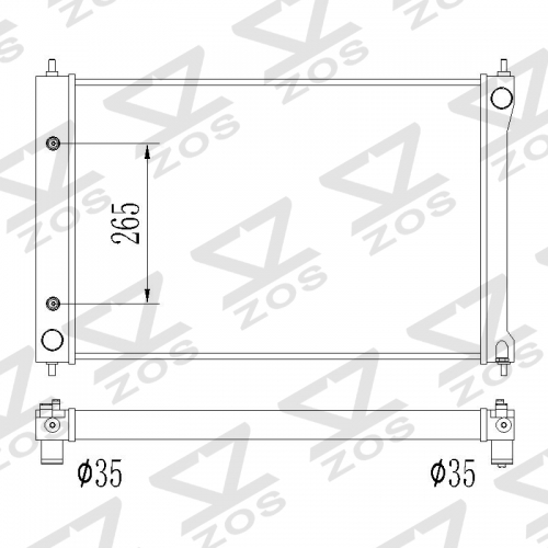 Nissan Murano Quest 2008-2017 radiator 13039