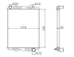 NISSAN UD380 MT radiator