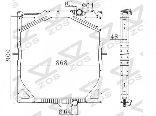 VOLVO FH12/FH16 2002+ FH12/FH16/WG-SERIES/ MT radiator 8149362/85000325/20536948/20482259