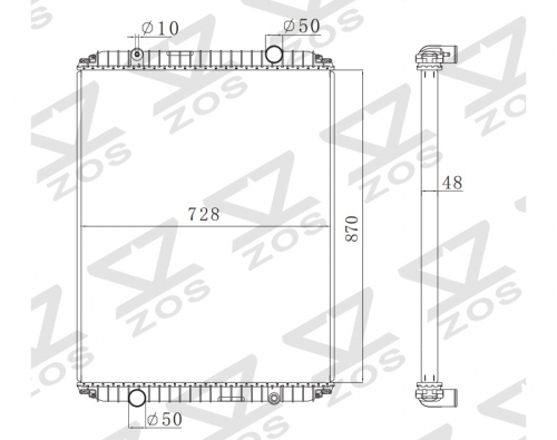 RENAULT G MAXTER 340 97- MT radiator 5010230474