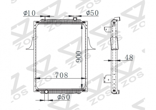 RENAULT KERAX 300 97- MT radiator 5001859137