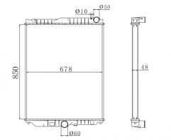 NISSAN DIESEL MT radiator