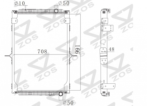 RENAULT 210 05- MT radiator 5001867210