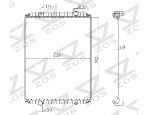 RENAULT RVI G MAXTER 340 92-97 MT radiator 5010140336