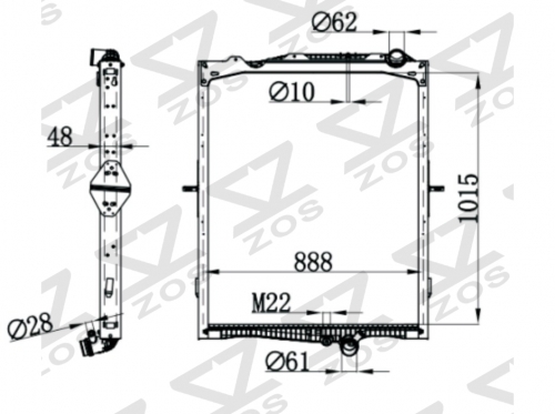 VOLVO FH13 13- MT 22374729 radiator