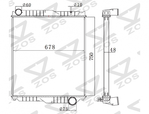 nissan UD 97- 98 MT radiator 21400-003Z0H2/03Z63