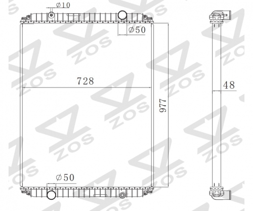 RENAULT MAGNUM 390 '90D MIDR MT radiator 5010 315 369