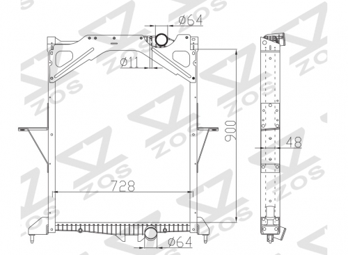 VOLVO Fm12 1998+ MT radiator 20460178