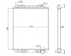 NISSAN UD MT radiator