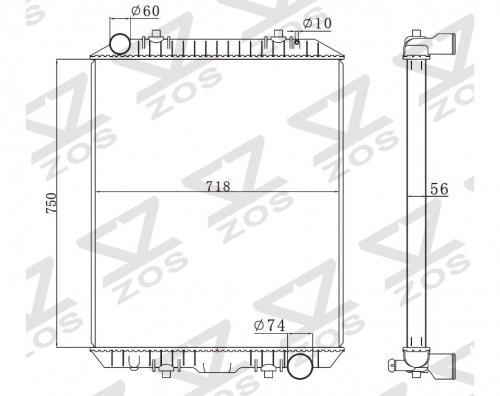 NISSAN UD MT radiator