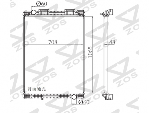 F2000’94V-10/D28 MT radiator 81061016439