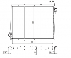 SCANIL P(95-)DS11 MT radiator 1365371/570468/7517001