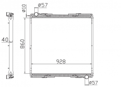 SCANIA SERIES 5 G MT radiator