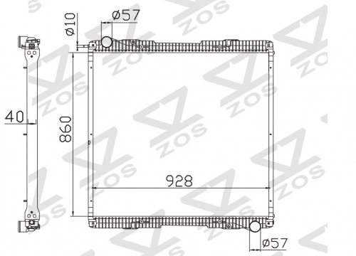 SCANIA SERIES 5 G MT radiator