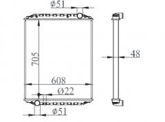 MAN F 2000 88-98 MT radiator 81.06101.6466