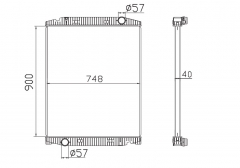 IVECO STRAL IS 260S40 02- MT radiator 504011119