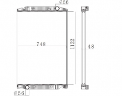 IVECO STRALIS 190S31 02- MT radiator 41214447