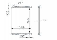 SCANIA BUS 380 04- MT radiator