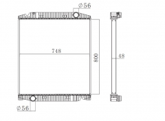 IVECO EUROTRAKKER 1993 - 2004 STRALIS 2002 - ... TRAKKER 2004 - ... radiator 41218266