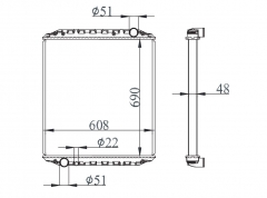 MAN L 2000 93-97 MT radiator