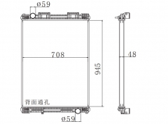 F2000’94 6CY/ D28 MT radiator 81061016423/6438/6407