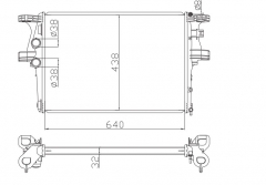 IVECO Daily V Flak/Chassi MT radiator 5801264635