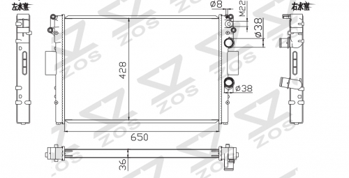 SCANIA DAILY 99- MT radiator