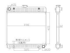 Mercedes-Benz 230 240D 1976-1983 W123 C123 S123 1976-1985 S-CLASS W126 1979-1985 radiator