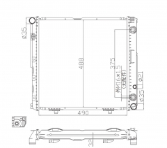 62751A 62748A 62763A 62764A Mercedes-Benz 124 E-CLASS 1984-1998 radiator