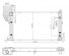 62686A Mercedes-Benz SPRINTER 2 3 4 1995-2006 radiator