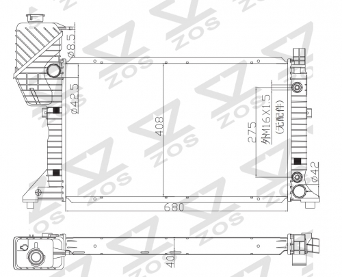 62686A Mercedes-Benz SPRINTER 2 3 4 1995-2006 radiator