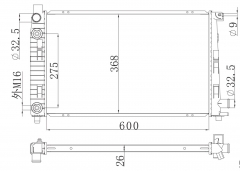 62781A MERCEDES-BENZ A-CLASS W168 1997-2004 VANEO 414 2002-2005 radiator