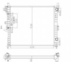 62787A MERCEDES-BENZ M-CLASS M-CLASS (W163) ML 270 CDI (163.113) 1999-2005 radiator