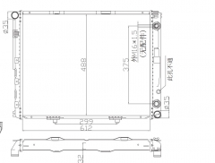 Mercedes-Benz 300D 300TD 124 300 1986-1993 radiator