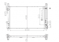 MERCEDES-BENZ A-CLASS B-CLASS 2004-2012 radiator 62799A