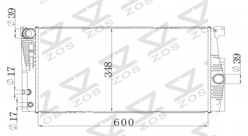 BMW 520i 528i 528i xDrive 2012-2016 radiator