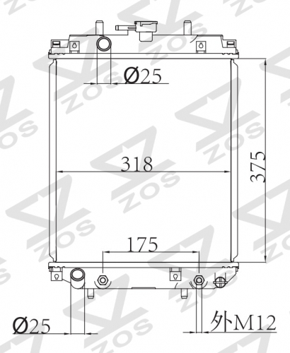 DAIHATSU MOVE L9 1.0 1998-2002 SIRION 1998-2005 YRV 1.0 2011- radiator