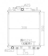 DAIHATSU CUORE IV (L501) 0.8 1995-1998 MOVE 	MOVE (L6_) 0.8 (L601) 	MOVE (L9_) 1.0 i 1997-2002 radiator