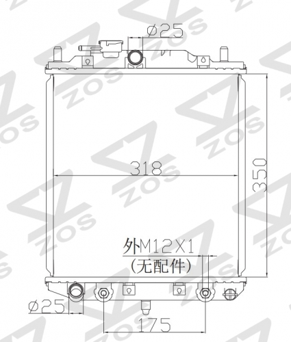 DAIHATSU CUORE IV (L501) 0.8 1995-1998 MOVE 	MOVE (L6_) 0.8 (L601) 	MOVE (L9_) 1.0 i 1997-2002 radiator