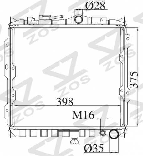 MITSUBISHI K722 MT radiator